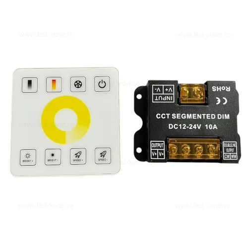 Controller Banda LED 10A 12 24V CCT 3 Functii lumina Telecomanda RF CONTROLLER CCT 12V 24V Lighting