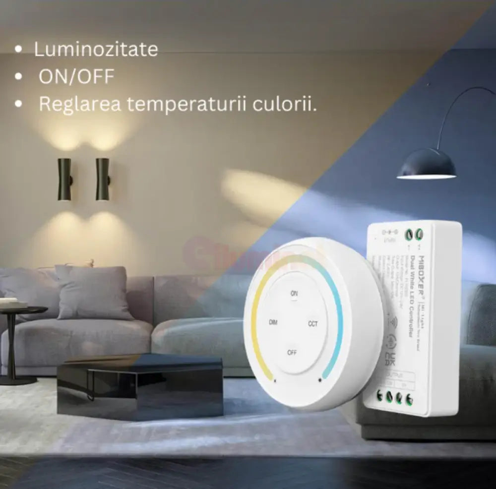 Controller Banda LED CCT 12A 12V cu Telecomanda Rotunda CONTROLLER CCT 12V Lighting