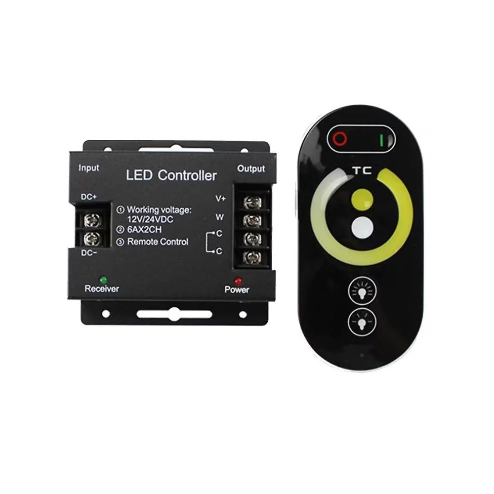 Controller Banda LED CCT 12A 12V cu Telecomanda Touch CONTROLLER CCT 12V Lighting