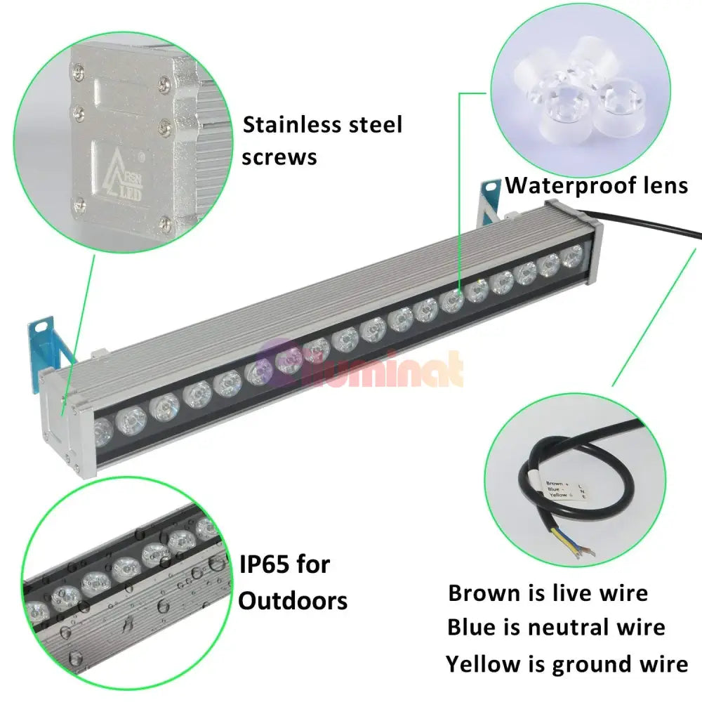 Corp Iluminat Led Arhitectural 18W 50Cm Ip65 Exterior Lamp