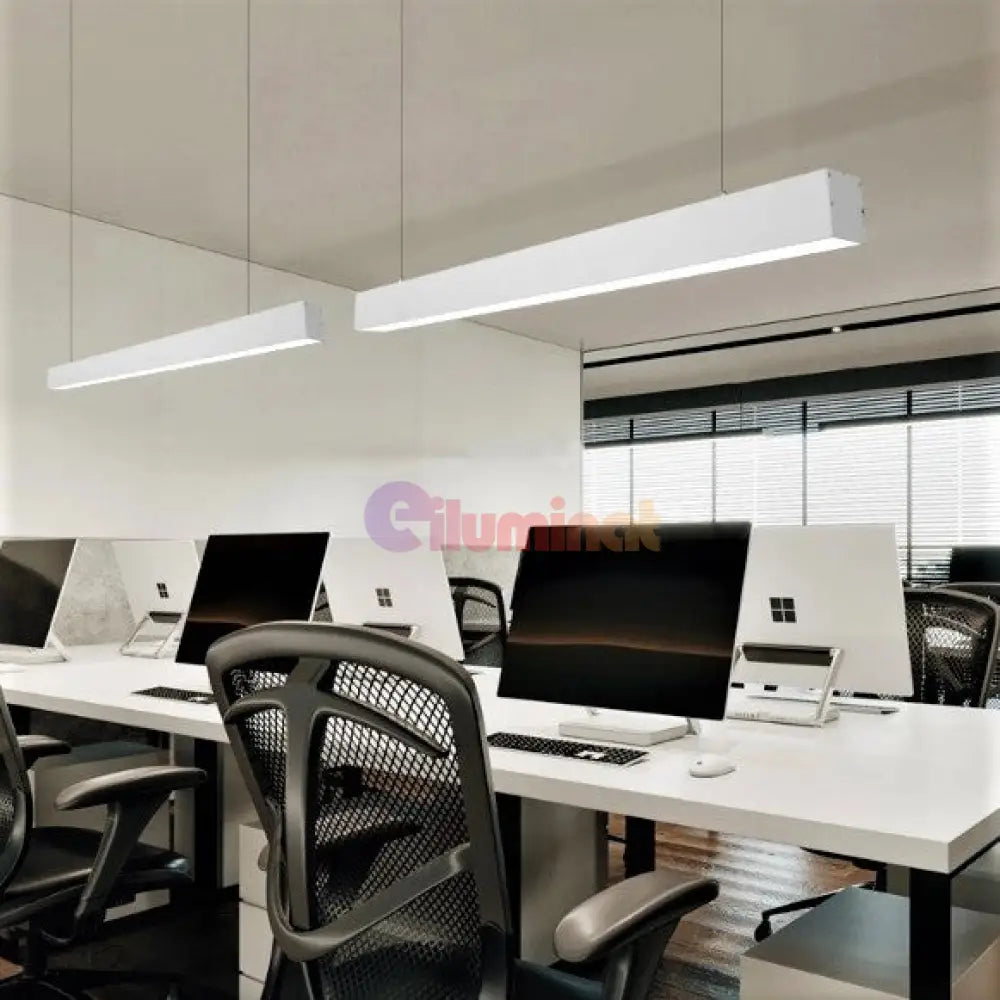 Corp Iluminat Led Liniar 54W 120Cm Suspendat/Aplicat Alb Liniar Light