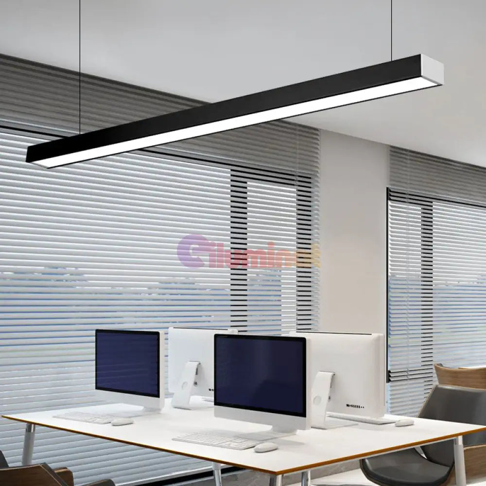 Corp Iluminat Led Liniar 54W 120Cm Suspendat/Aplicat Negru Liniar Light