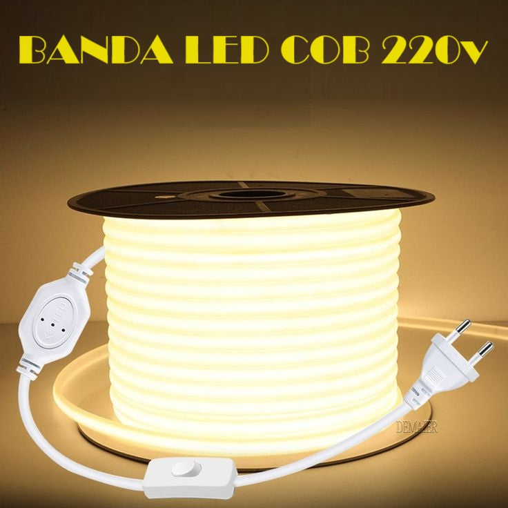 Kit Complet Banda LED COB 220V Exterior IP65 - 10W/ML