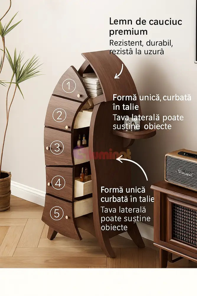 Dulap Artistic din Lemn Belle Madame DULAP / MARO / 140CM nightstand