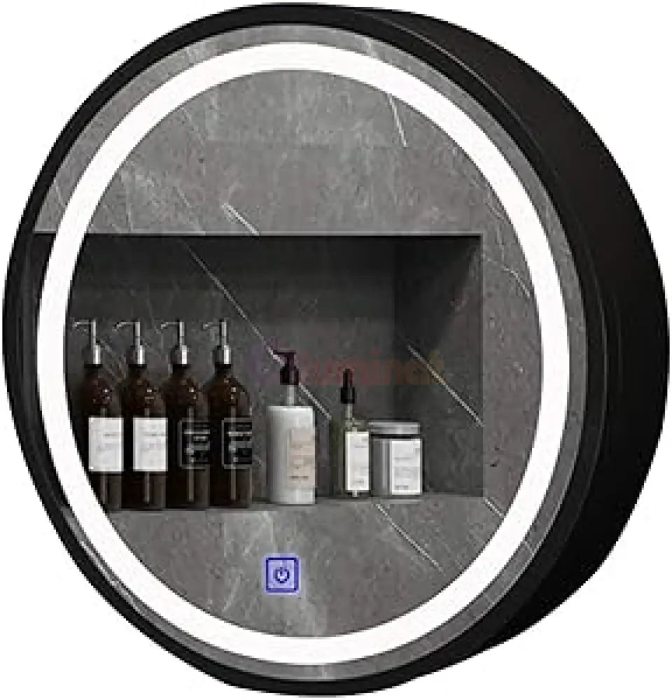 Dulap baie cu Oglinda LED Ovala 50x50cm Functie Dezaburire 230/50x50 50X50CM LED MIRROR