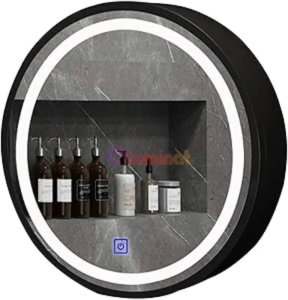 Dulap baie cu Oglinda LED Ovala 50x50cm Functie Dezaburire 230/50x50 50X50CM LED MIRROR