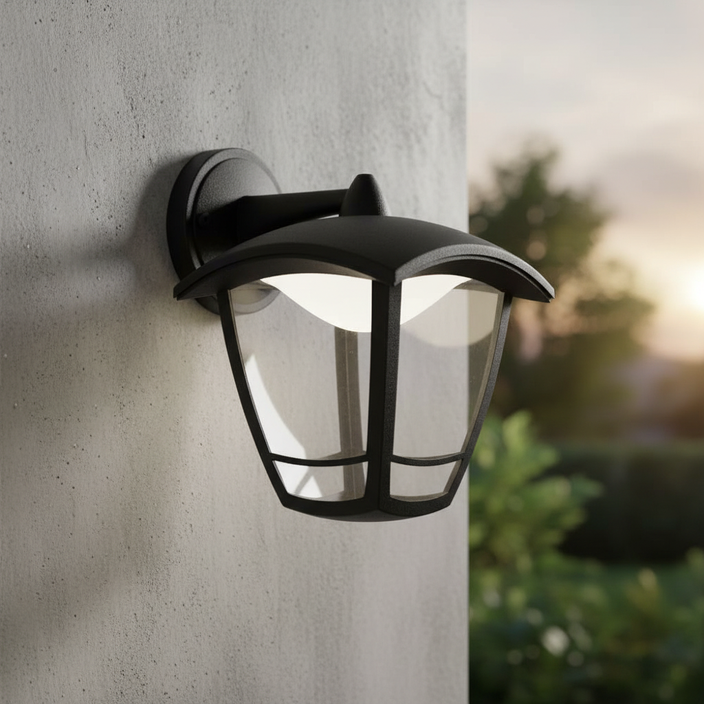 Aplica LED Exterior Tip Felinar MEPHISTO2 Black 23.2CM