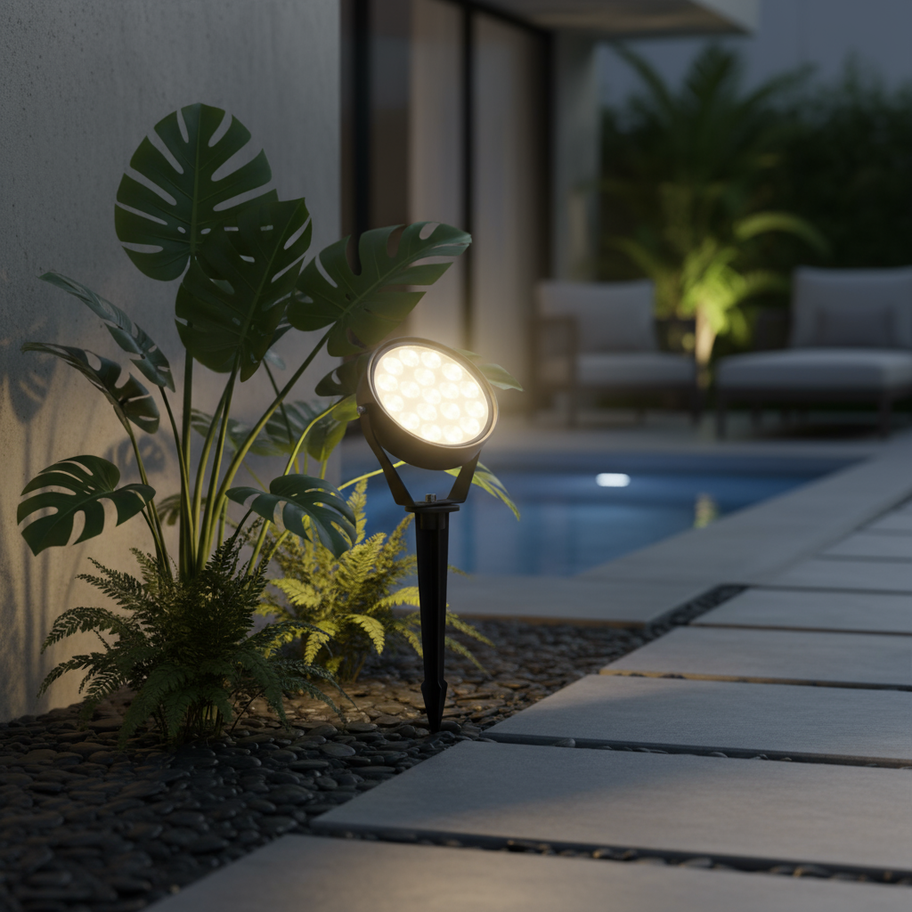 Spot LED Gradina Lollipop 9W Lumina Calda Negru EXTERIOR LAMP