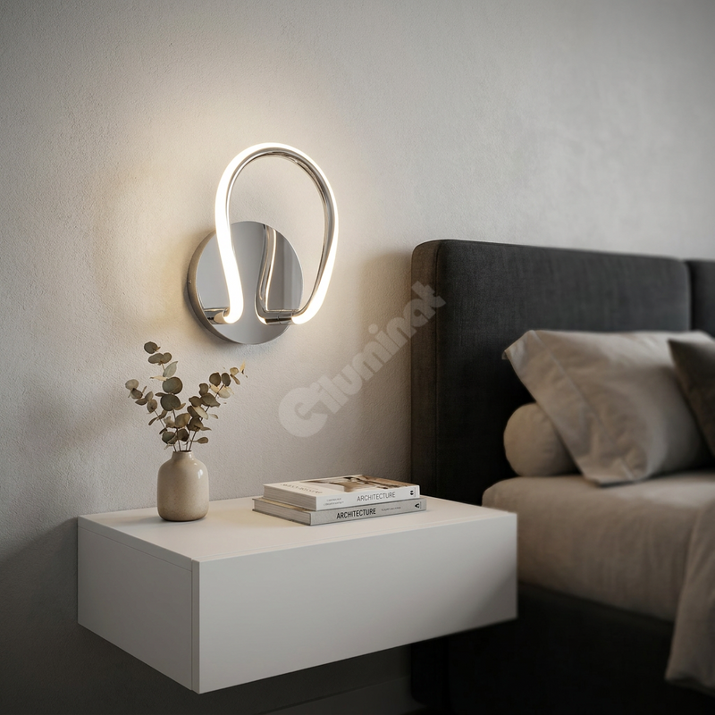 Aplica LED Premium Bologna Silver Echivalent 150W | 4000K