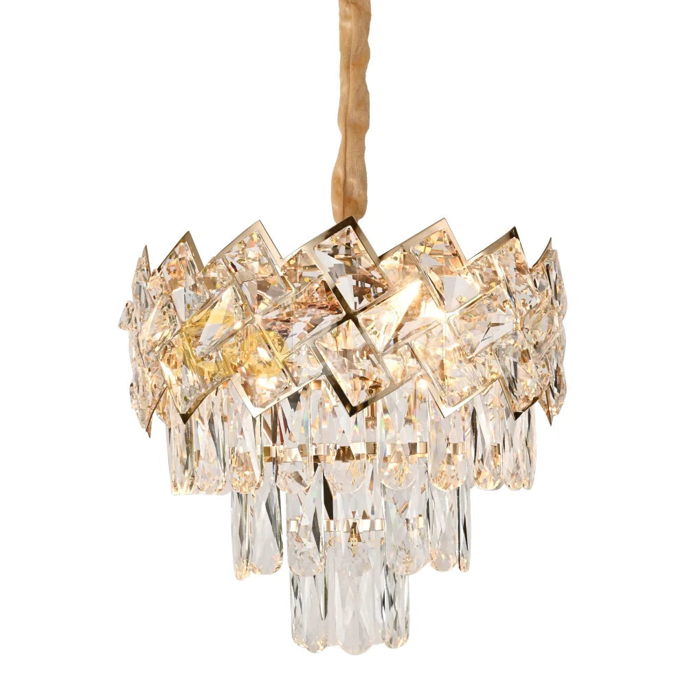 Candelabru Cristal MALLI Gold ⌀30cm