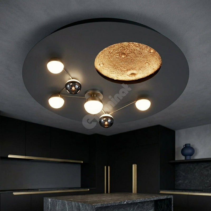 Lustra LED 42W Zodiac Black Dimabila Premium Echivalent 500W