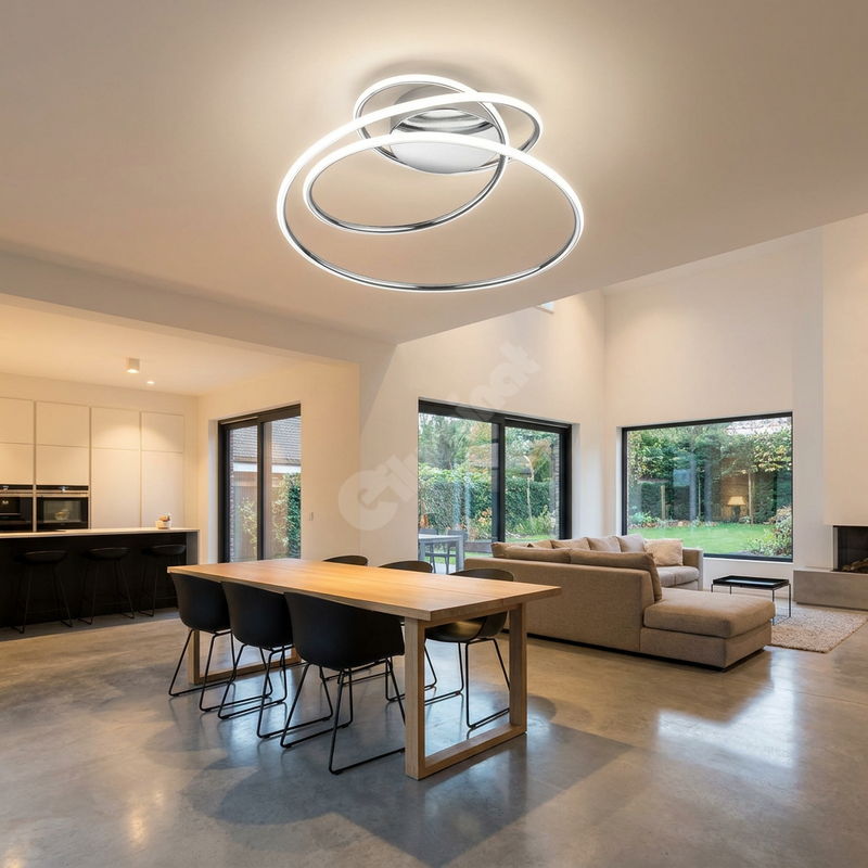 Lustra LED Premium Bologna Silver Echivalent 500W | 4000K