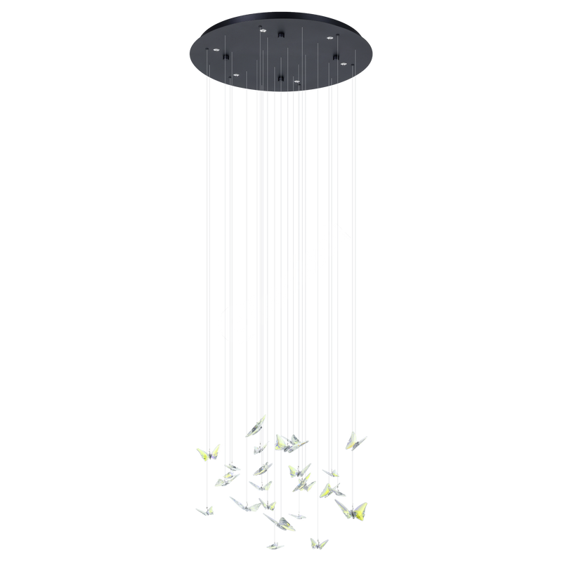 Lustra LED Suspendata Premium Adrados Black Ø58CM