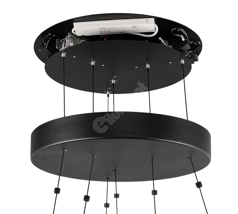 Lustra LED Suspendata Premium Cromer Black - Inaltime Reglabila prin Telecomanda