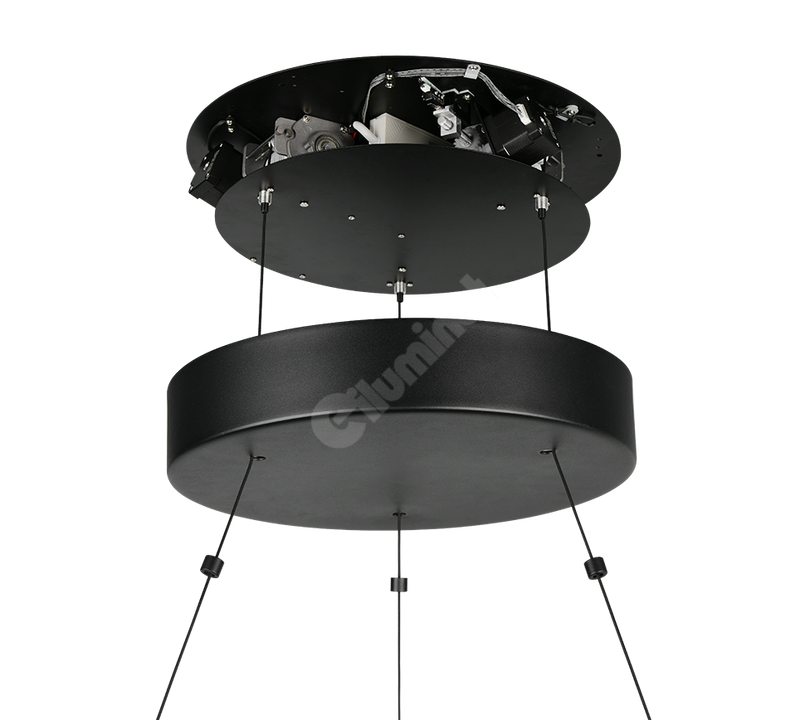 Lustra LED Suspendata Premium Mini Cromer Black - Inaltime Reglabila prin Telecomanda
