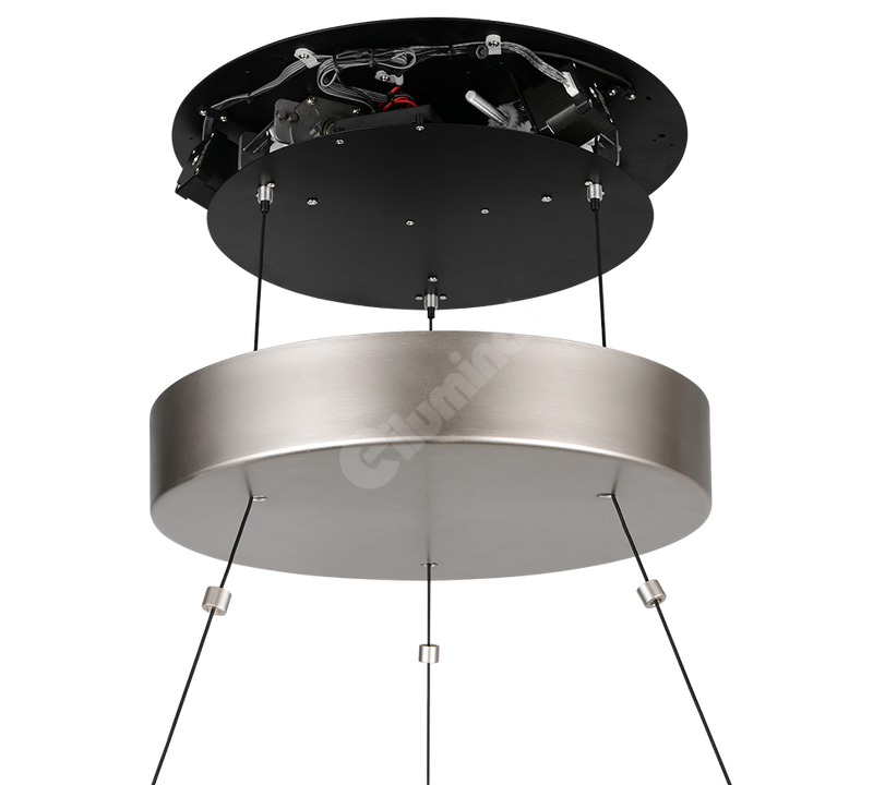 Lustra LED Suspendata Premium Mini Cromer Silver - Inaltime Reglabila prin Telecomanda