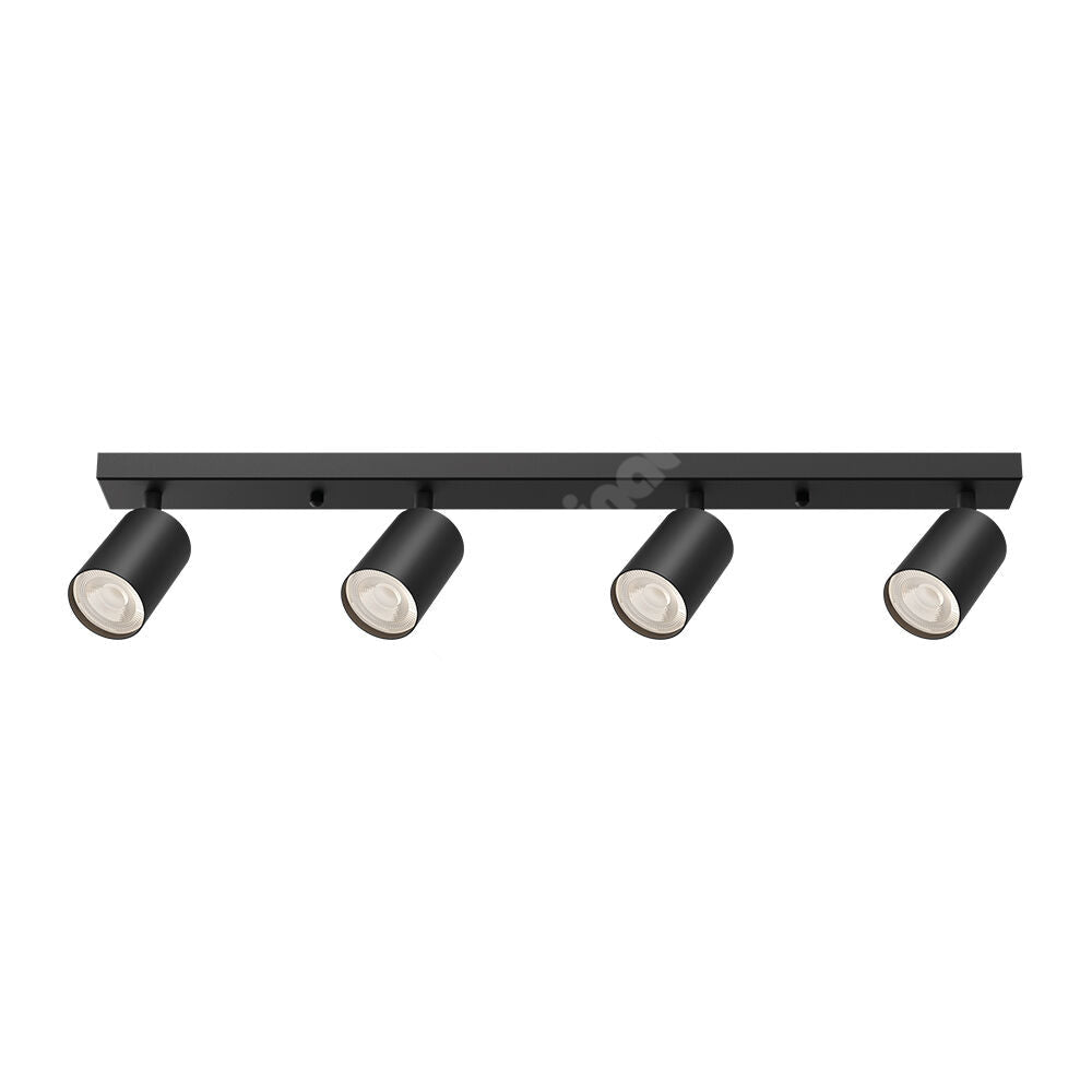 Lustra Neagra Liniara cu 4 Spoturi Reglabile 4xGU10