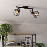Lustra Vintage cu 2 Spoturi Reglabile TABILLANO Black Eglo
