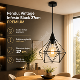 Pendul Vintage Infesto Black 27cm PREMIUM