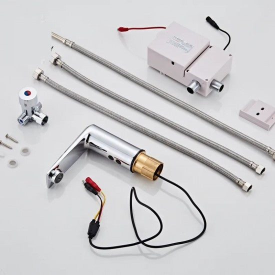 Baterie Lavoar Cu Senzor Finisaj Cromat