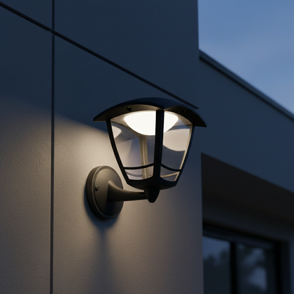 Aplica LED Exterior Tip Felinar MEPHISTO Black 23.2CM