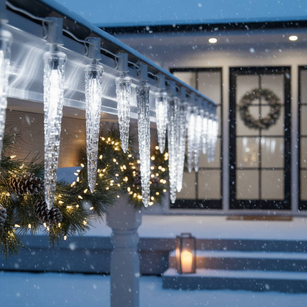 Instalatie LED Turturi Coldvale 72 LED-uri 1.8M Fir Alb IP44