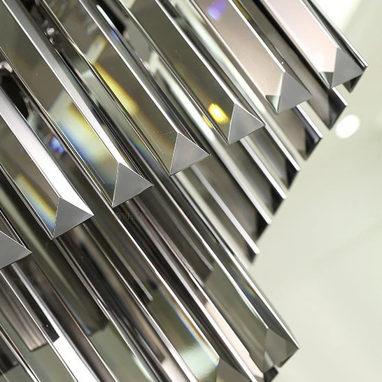 Candelabru Cristal SMOKY BLACK/GREY 800x300mm NEGRU + GRI / 80X30CM / CRISTAL Chandeliers Crystal