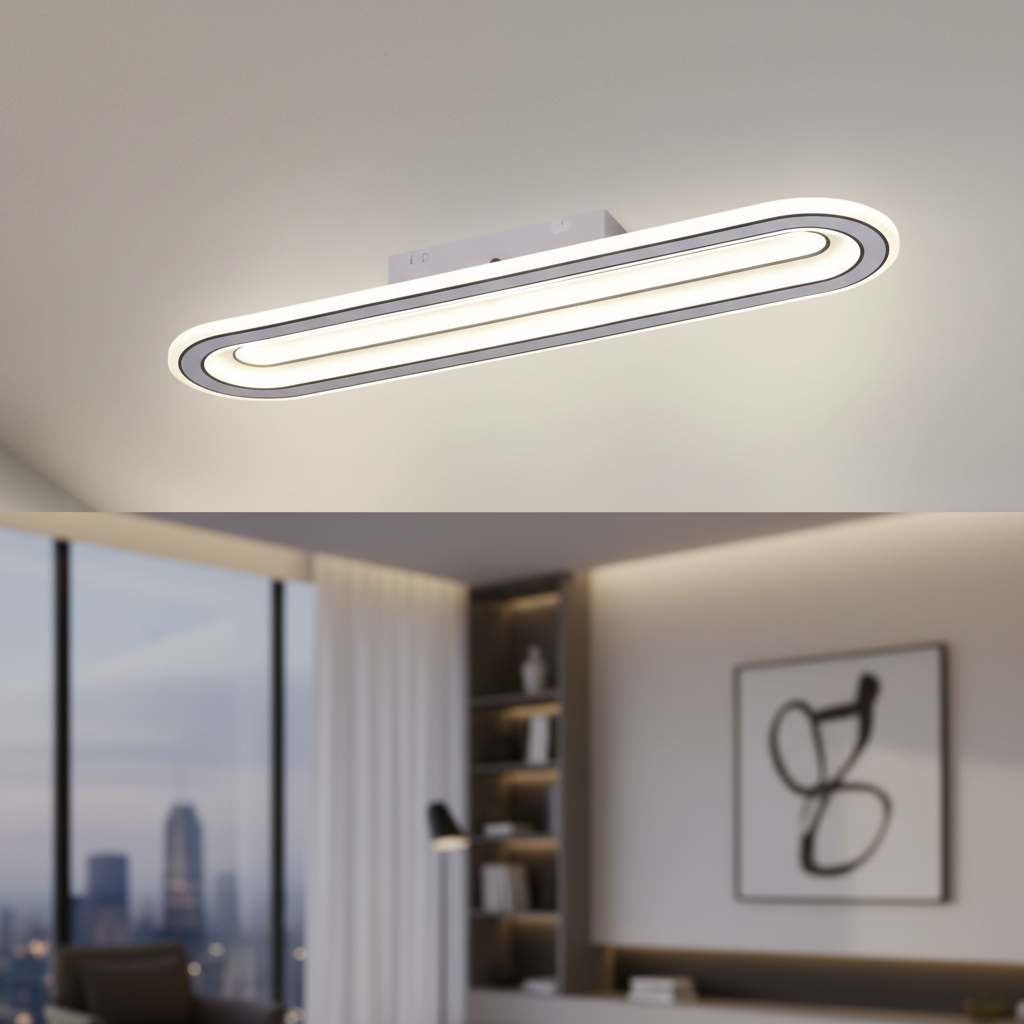 Lustra LED 128W LUMIXA ALB Echivalent 500W