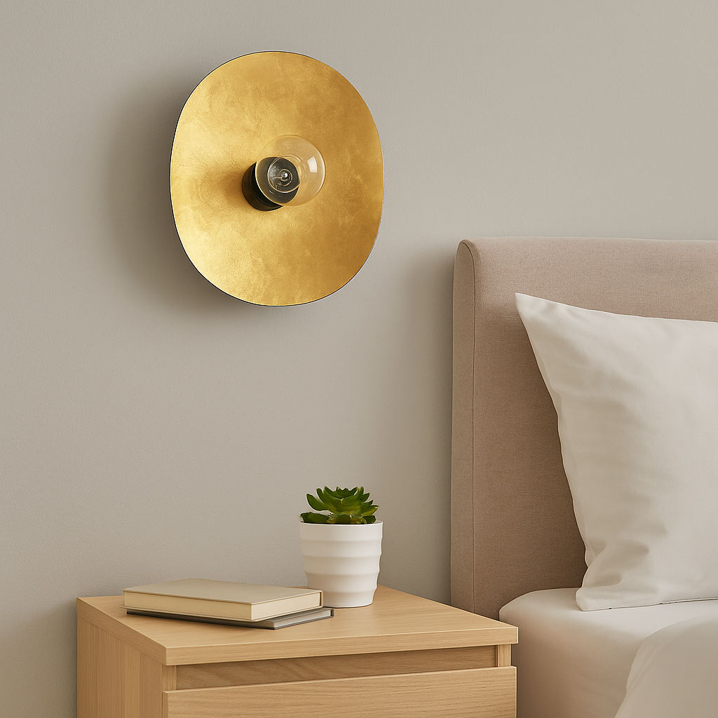 Aplica LED Modern SACEDA EGLO 390394 NEGRU + AURIU / APLICA PERETE / MINIMALIST DESIGN Wall Light Fixtures