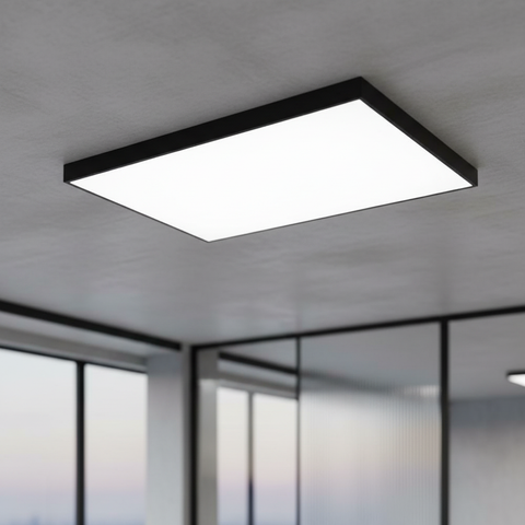 Panou LED BRILLOX 90W 120x60CM Negru Aplicat Echivalent 600W Resigilat R3