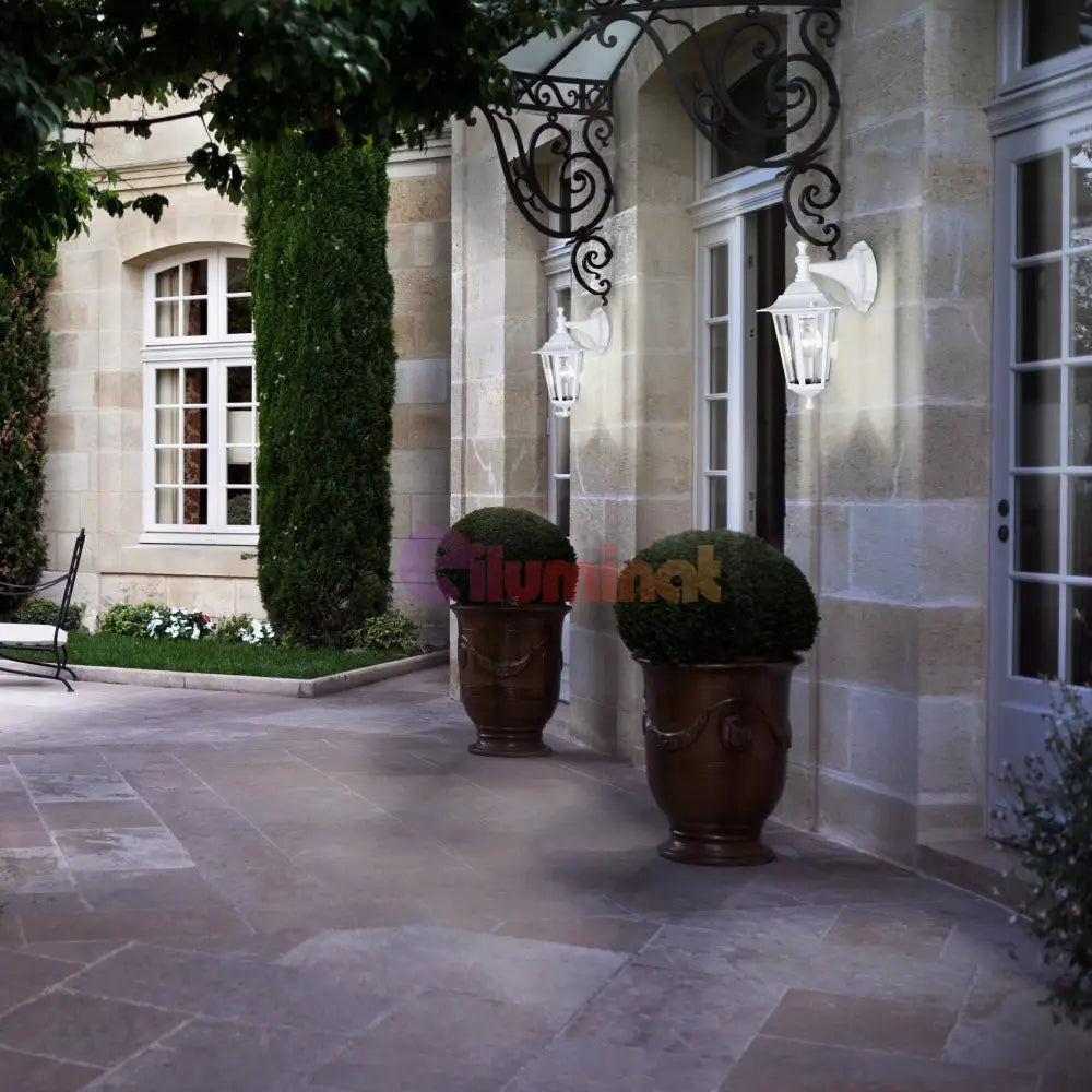 Felinar Alb LATERNA 5 Eglo Exterior ALBA / FELINAR EXTERIOR / E27 EXTERIOR LAMP