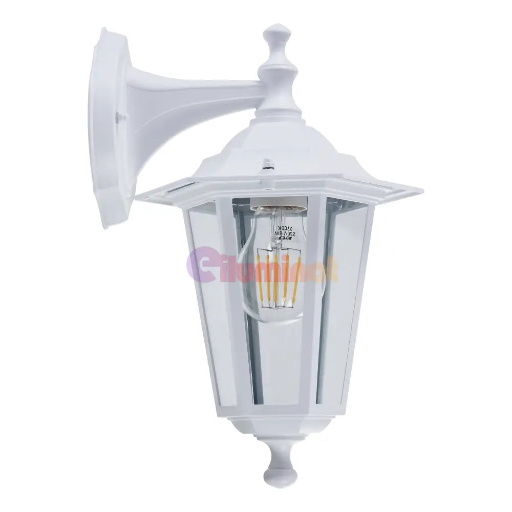 Felinar Alb LATERNA 5 Eglo Exterior ALBA / FELINAR EXTERIOR / E27 EXTERIOR LAMP