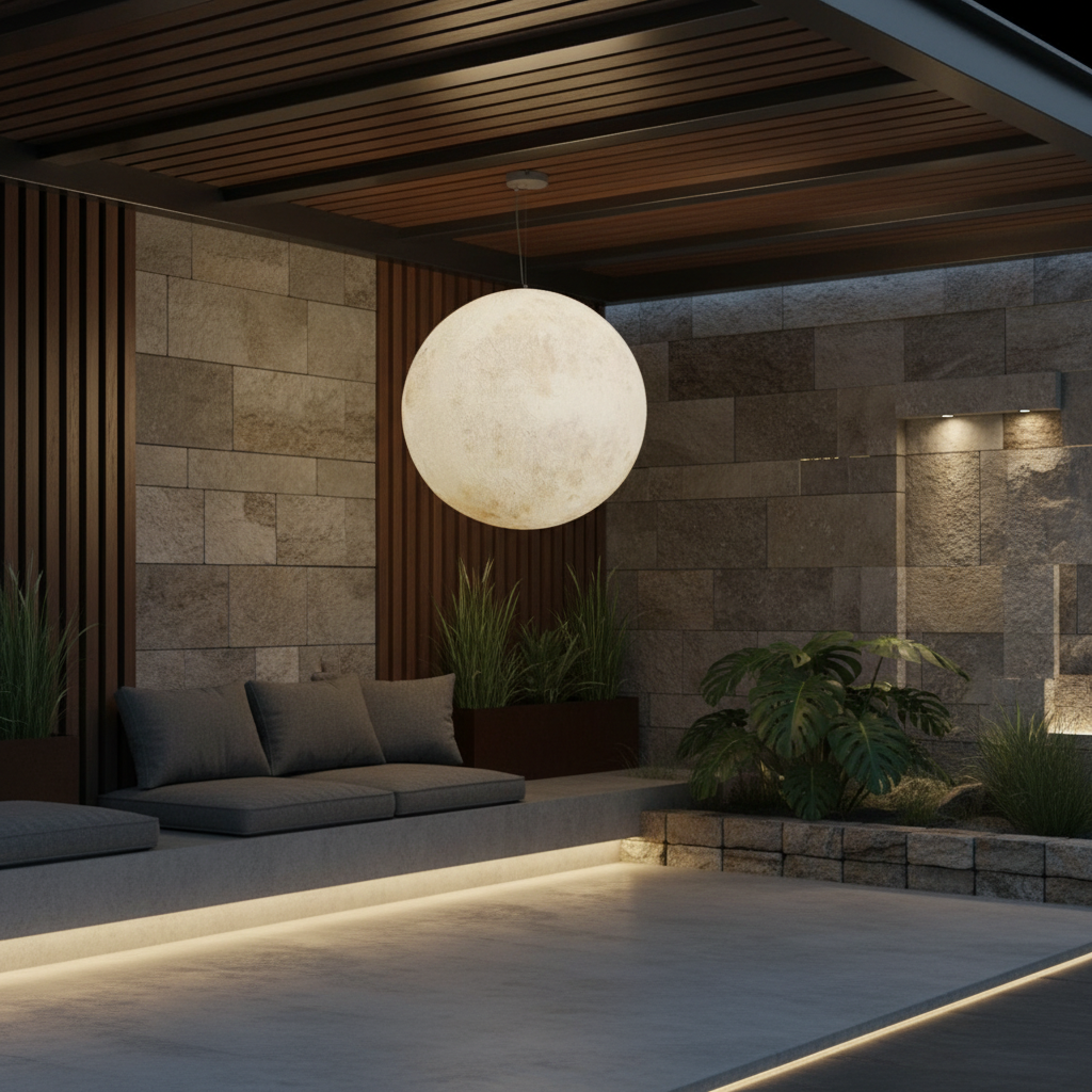 Felinar Glob Suspendat MOONGLOW 60CM