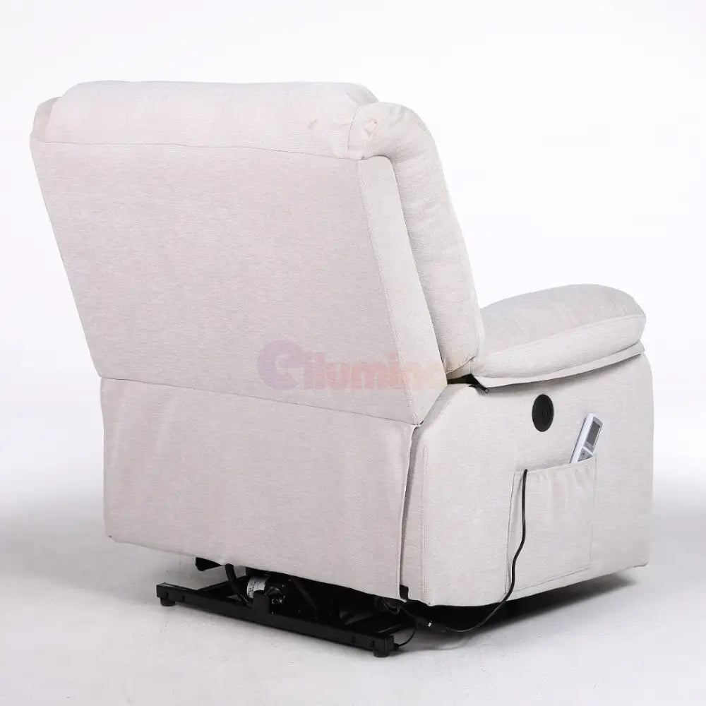 Fotoliu cu Masaj și Încălzire Recliner Electric Bej FOTOLIU CU MASAJ/RECLINER/INCALZIRE / Bej Chairs