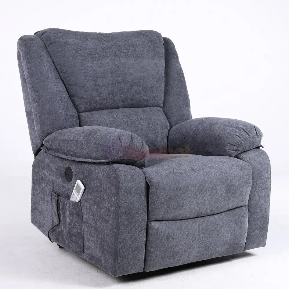 Fotoliu cu Masaj și Încălzire Recliner Electric Gri Inchis FOTOLIU CU MASAJ/RECLINER/INCALZIRE / GRI Chairs