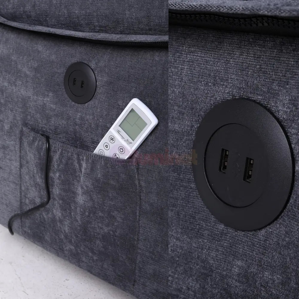 Fotoliu cu Masaj și Încălzire Recliner Electric Gri Inchis FOTOLIU CU MASAJ/RECLINER/INCALZIRE / GRI Chairs