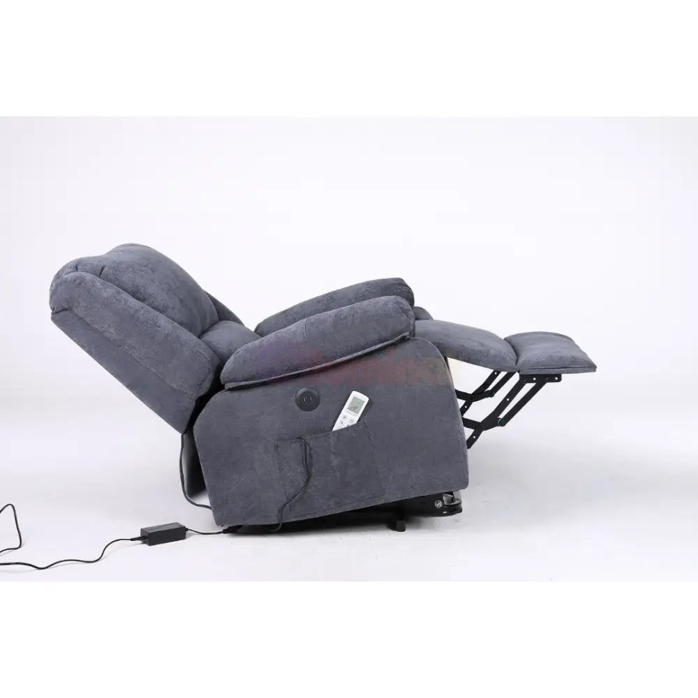 Fotoliu cu Masaj și Încălzire Recliner Electric Gri Inchis FOTOLIU CU MASAJ/RECLINER/INCALZIRE / GRI Chairs