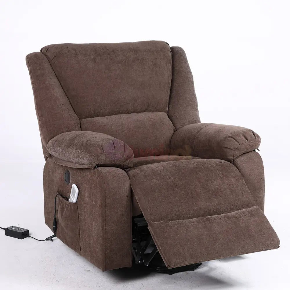 Fotoliu cu Masaj și Încălzire Recliner Electric Maro FOTOLIU CU MASAJ/RECLINER/INCALZIRE / Brown Chairs