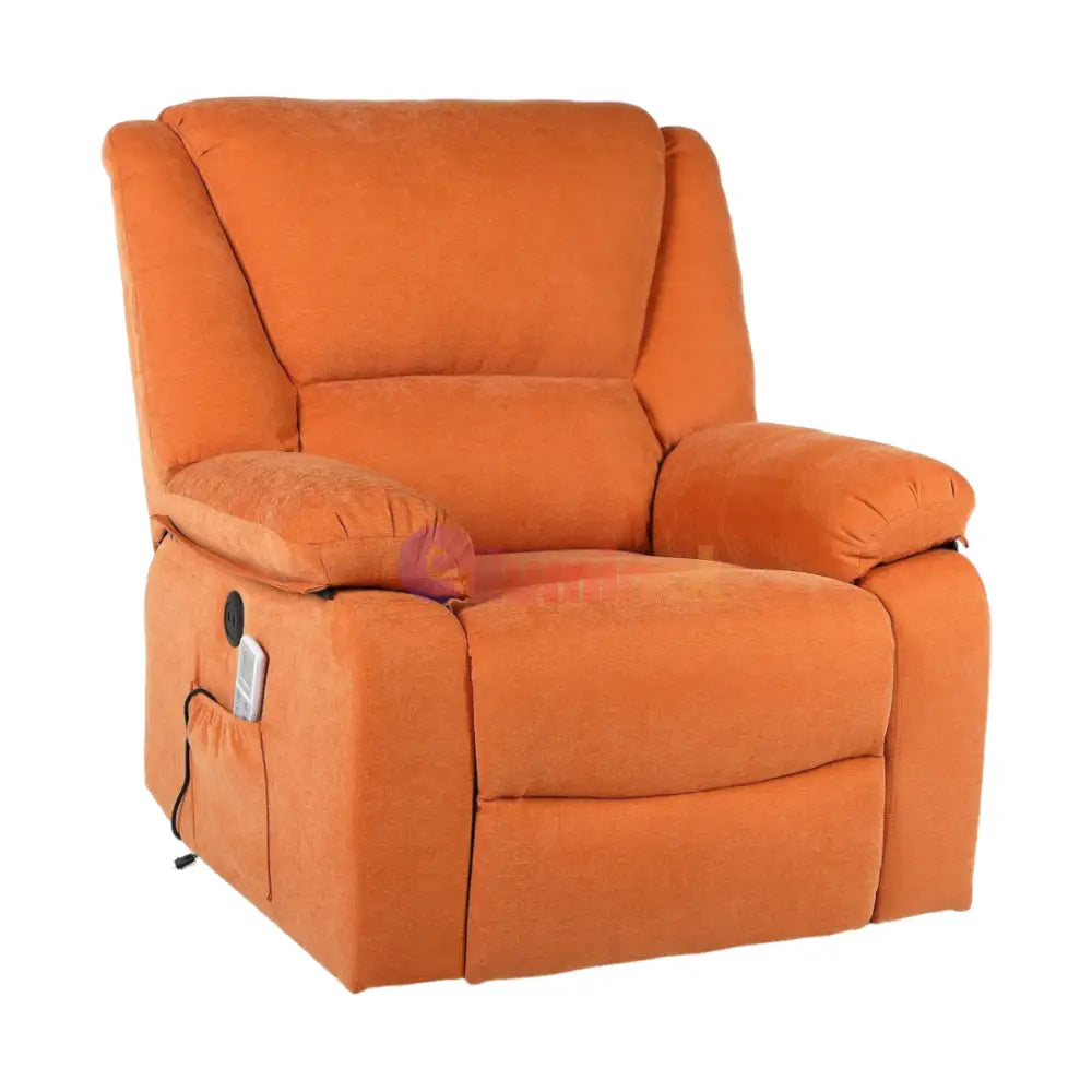 Fotoliu cu Masaj și Încălzire Recliner Electric Portocaliu FOTOLIU CU MASAJ/RECLINER/INCALZIRE / Portocaliu Chairs