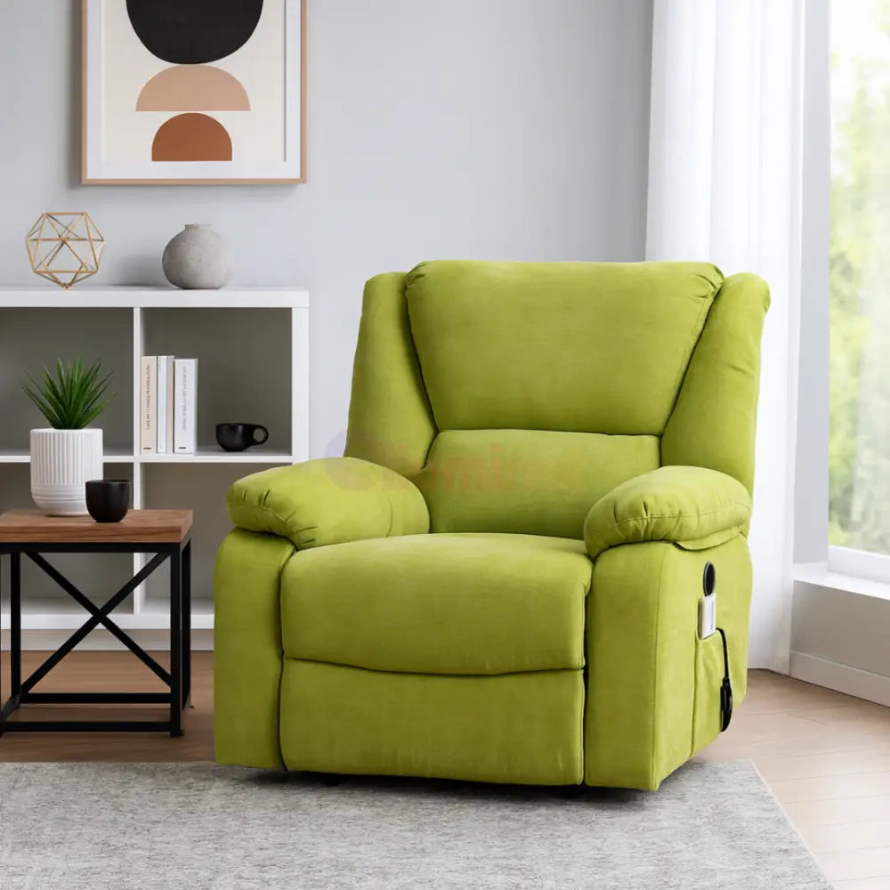 Fotoliu cu Masaj și Încălzire Recliner Electric Verde FOTOLIU CU MASAJ/RECLINER/INCALZIRE / VERDE Chairs