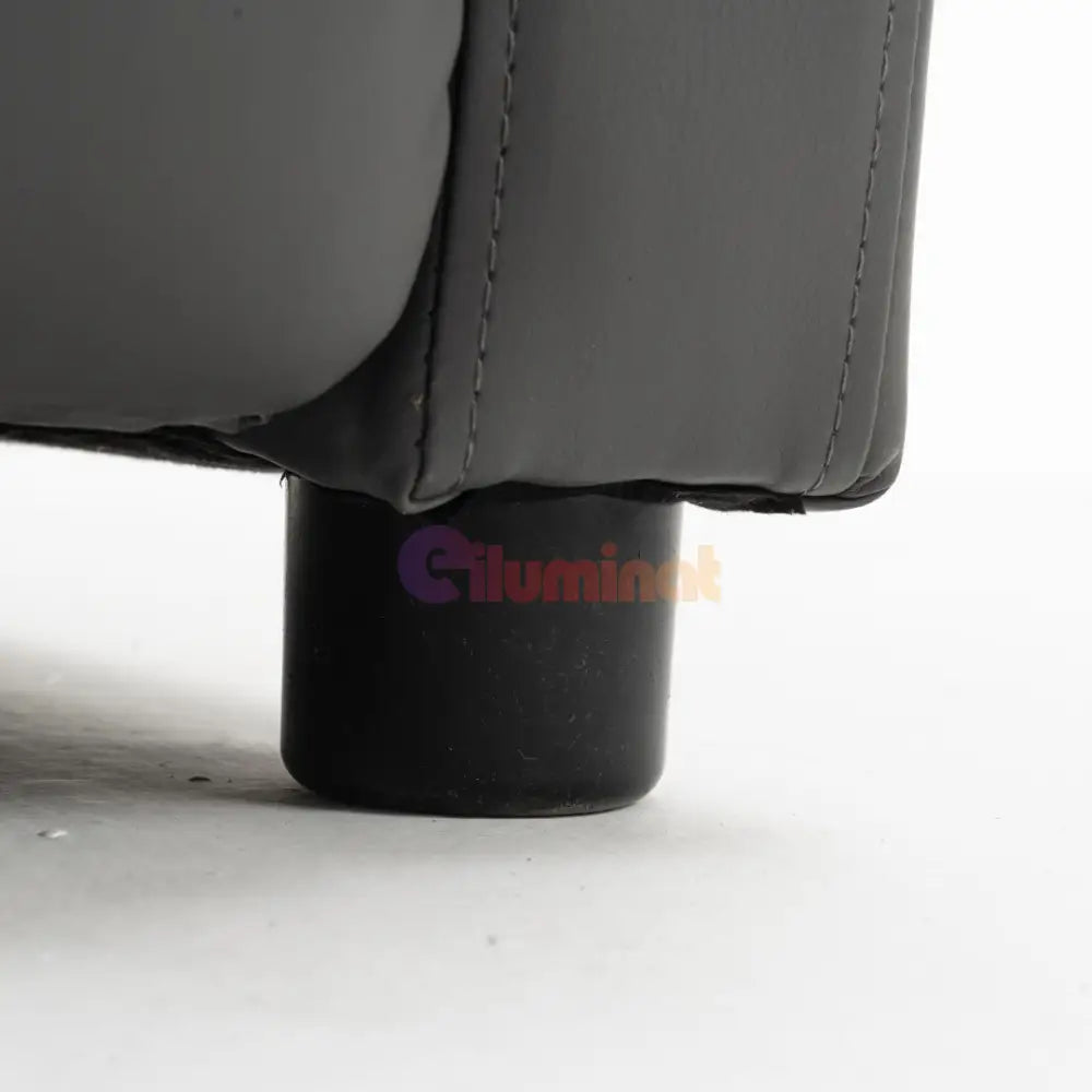 Fotoliu Recliner din Piele Ecologică Spatar Rabatabil si Suport Picioare Extensibil Gri FOTOLIU CU RECLINER / GRI Chairs