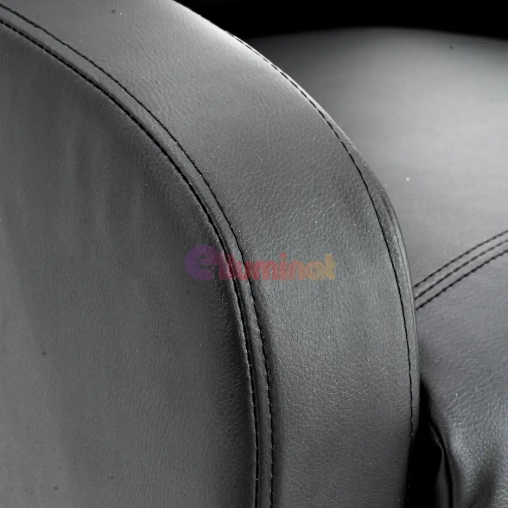 Fotoliu Recliner din Piele Ecologică Spatar Rabatabil si Suport Picioare Extensibil Negru FOTOLIU CU RECLINER / NEAGRA