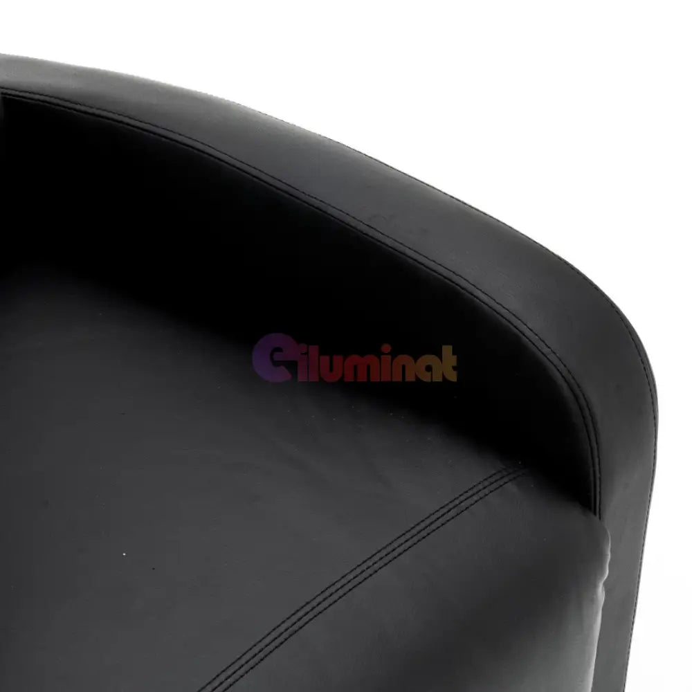 Fotoliu Recliner din Piele Ecologică Spatar Rabatabil si Suport Picioare Extensibil Negru FOTOLIU CU RECLINER / NEAGRA