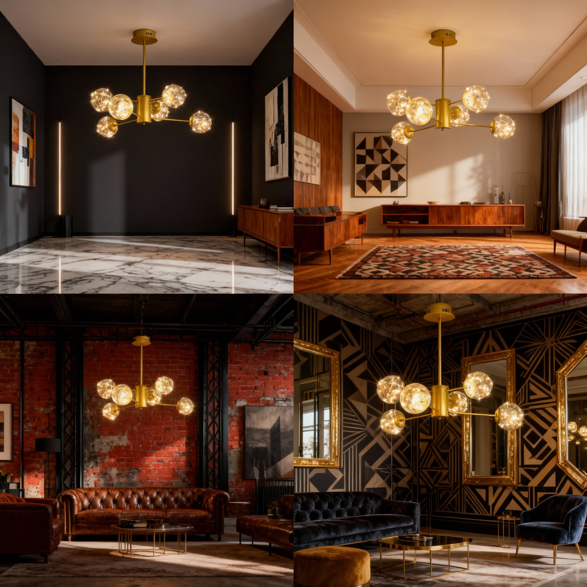 Lustra LED Suspendata Arlio Gold Echivalent 130W