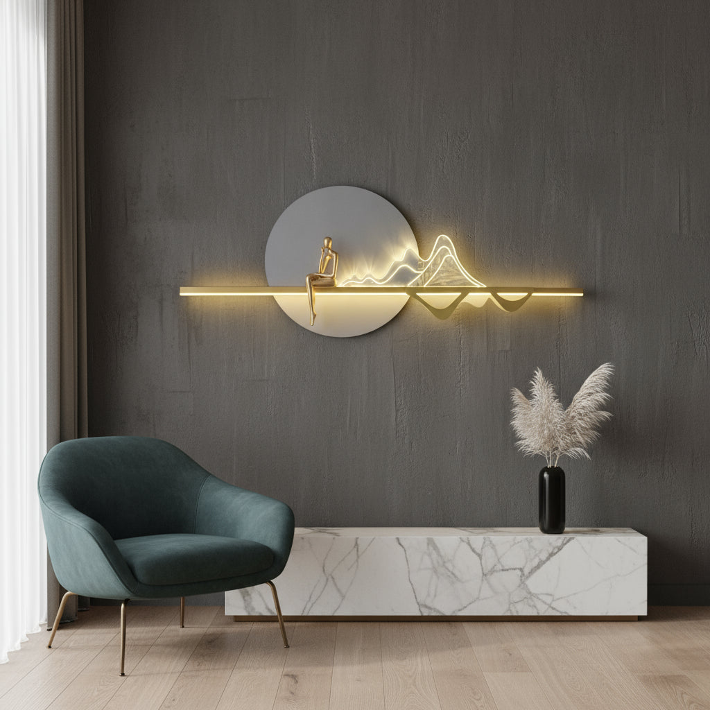 Aplica LED HOVA Gold Echivalent 200W