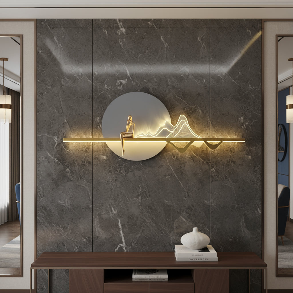 Aplica LED HOVA Gold Echivalent 200W