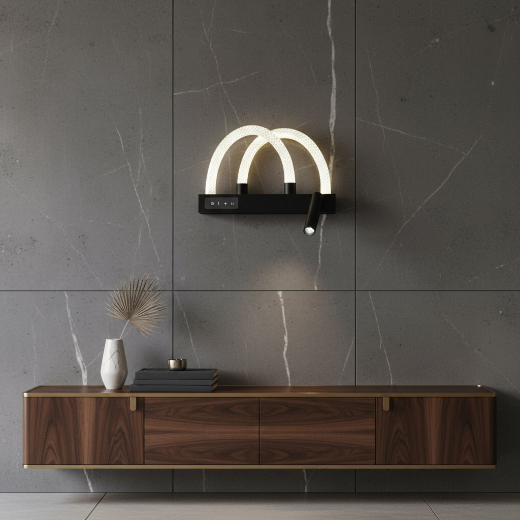 Aplica LED Tube Rope TORI Black