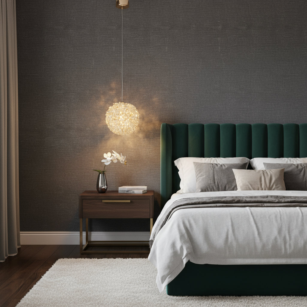 Pendul LED Cristal Sponge ZYRO Gold