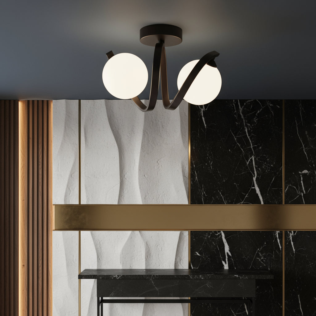 Lustra Abajur LINO 2xE27 Black