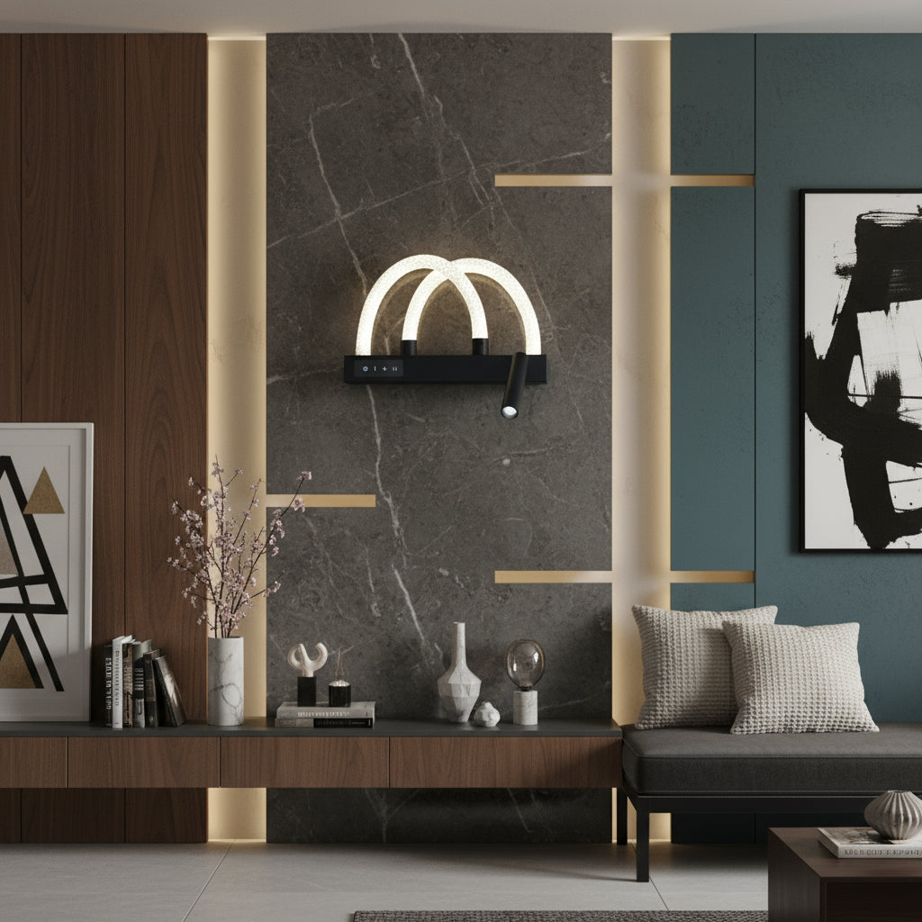 Aplica LED Tube Rope TORI Black